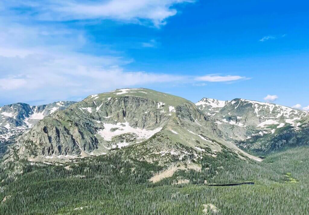 Rocky Mountains National Park sweeping vista from the Forest Canyon overlook